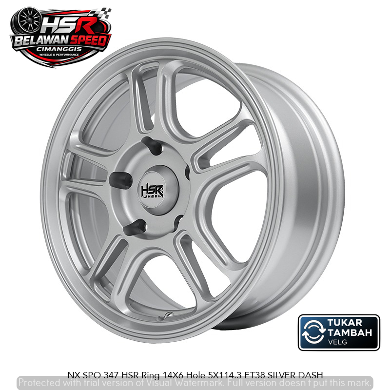 velg racing velg mobil racing hsr nx spo r14 cocok untuk apv grandmax arena dll
