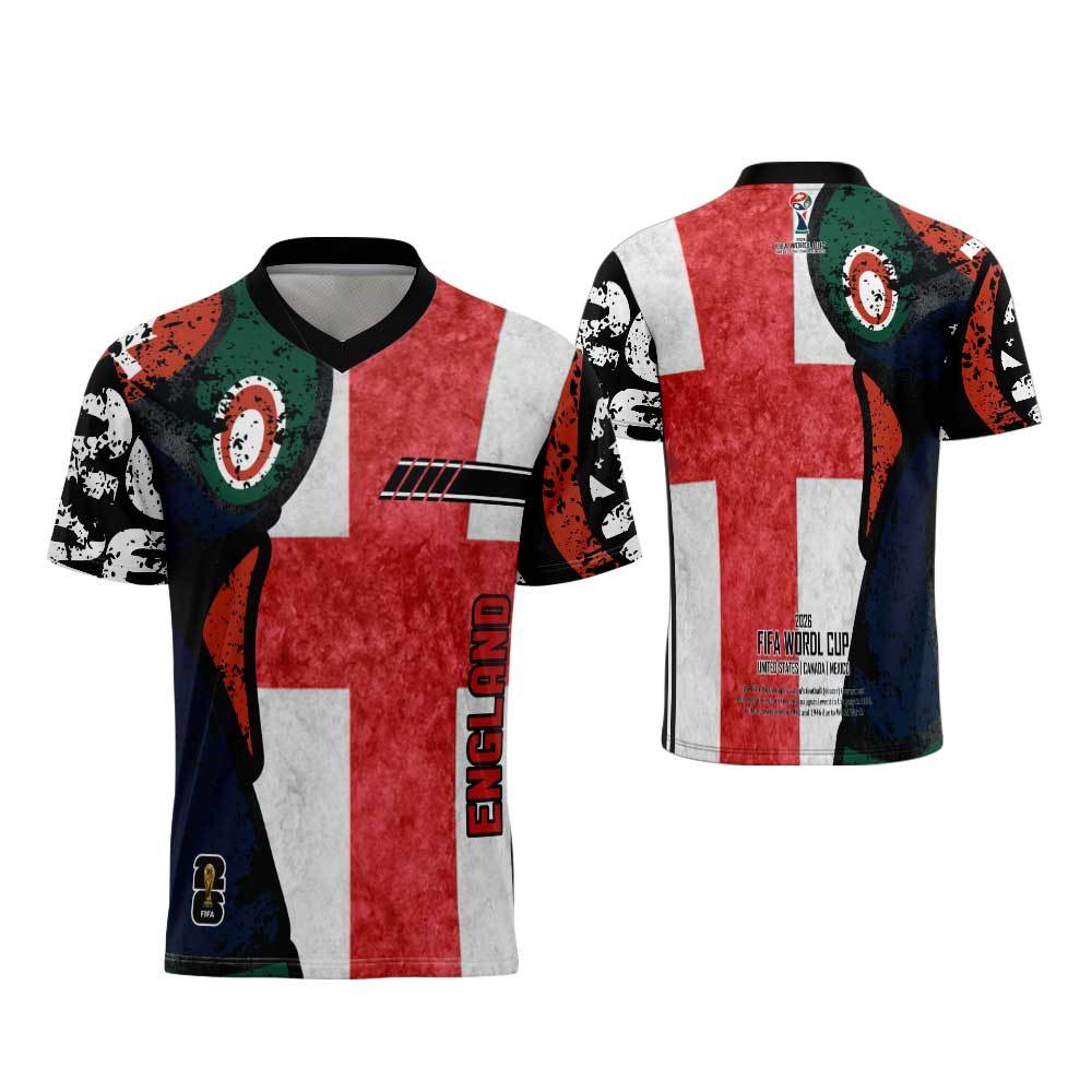 Jersey England - Baju Kaos Jersey Inggris Fullprint