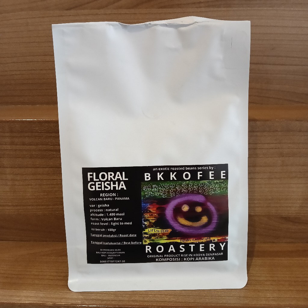 Bkkoffee - Floral Geisha - 100gr - Biji Kopi Arabika Filter - Roasted Beans