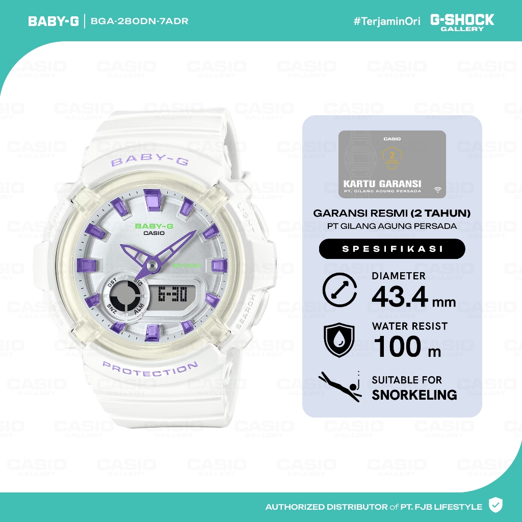 Jam Tangan Wanita Baby-G BGA-280DN-7ADR Analog Digital