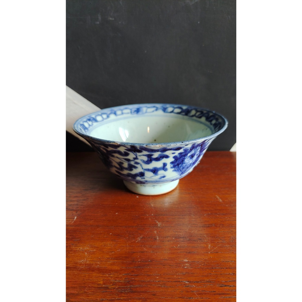 MANGKOK PORSELEN CINA BIRU PUTIH