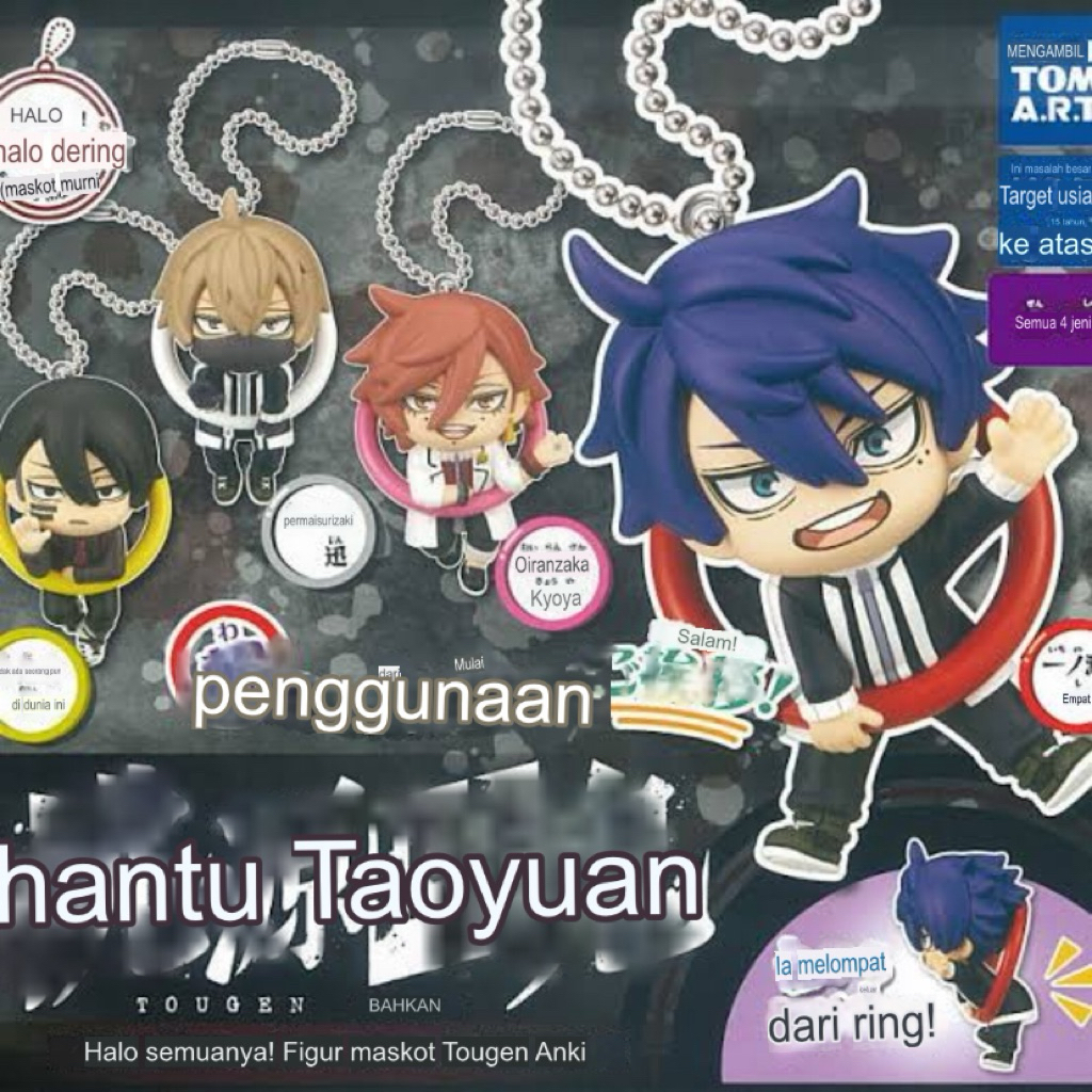 Gashapon Tougen Anki Hello Figure Mascot Takara Tomy tougen anki Konichiwa Capsule Toy