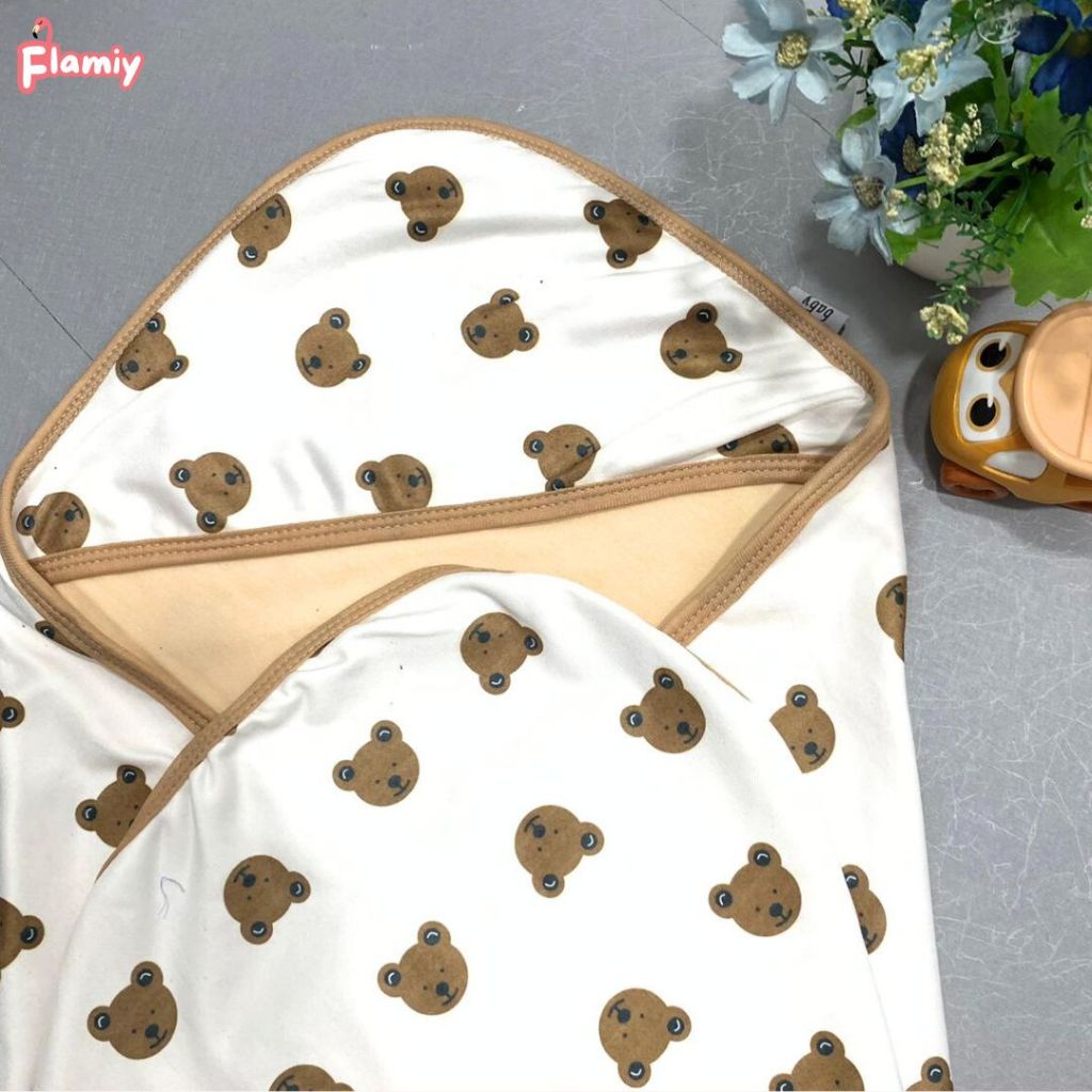 Selimut Topi Bayi Bahan Lembut dan Tebal | Selimut Topi Newborn