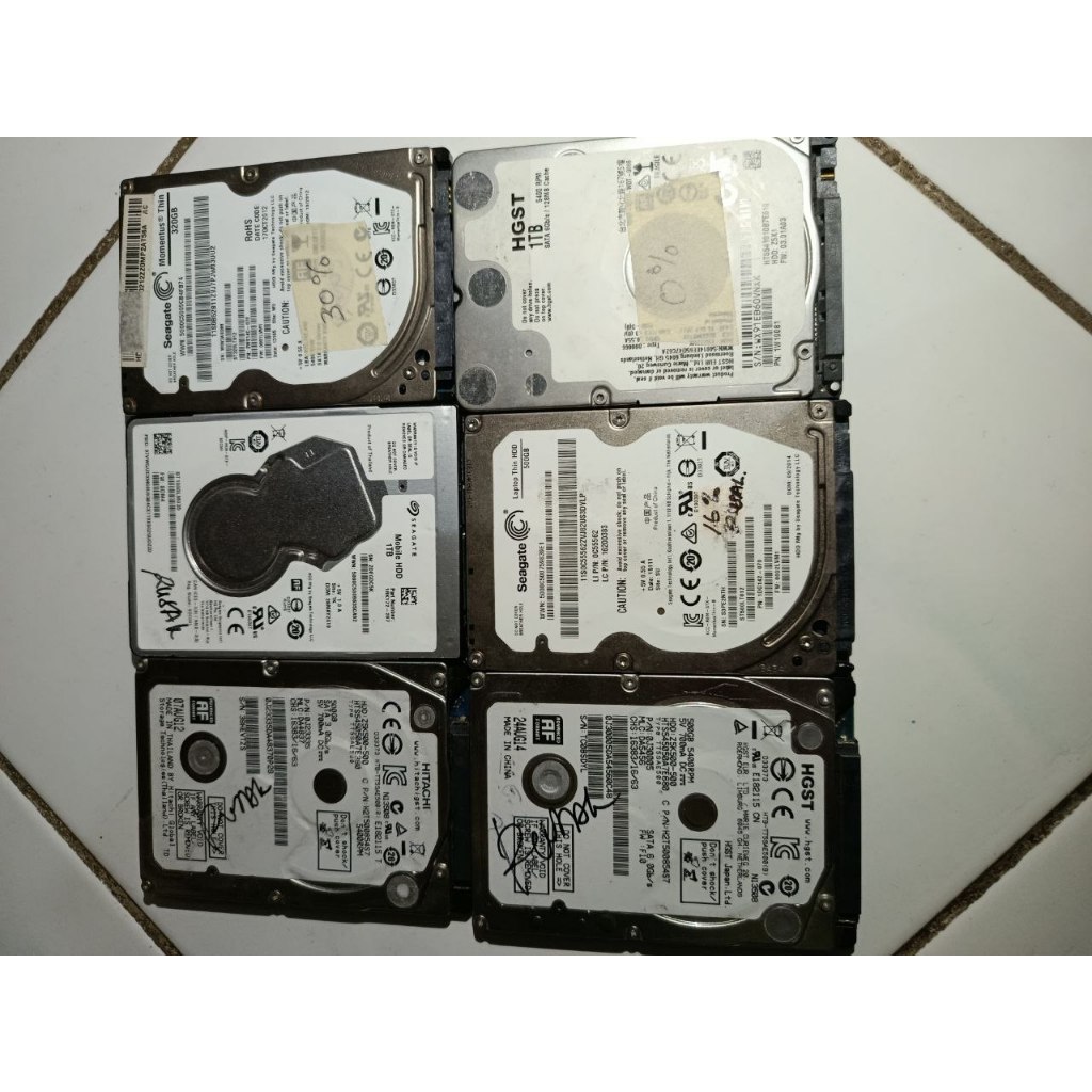 Hardisk PC HDD Komputer 2.5 dan 3.5 Inch Kondisi Rusak (Baca Deskripsi) untuk barangnya