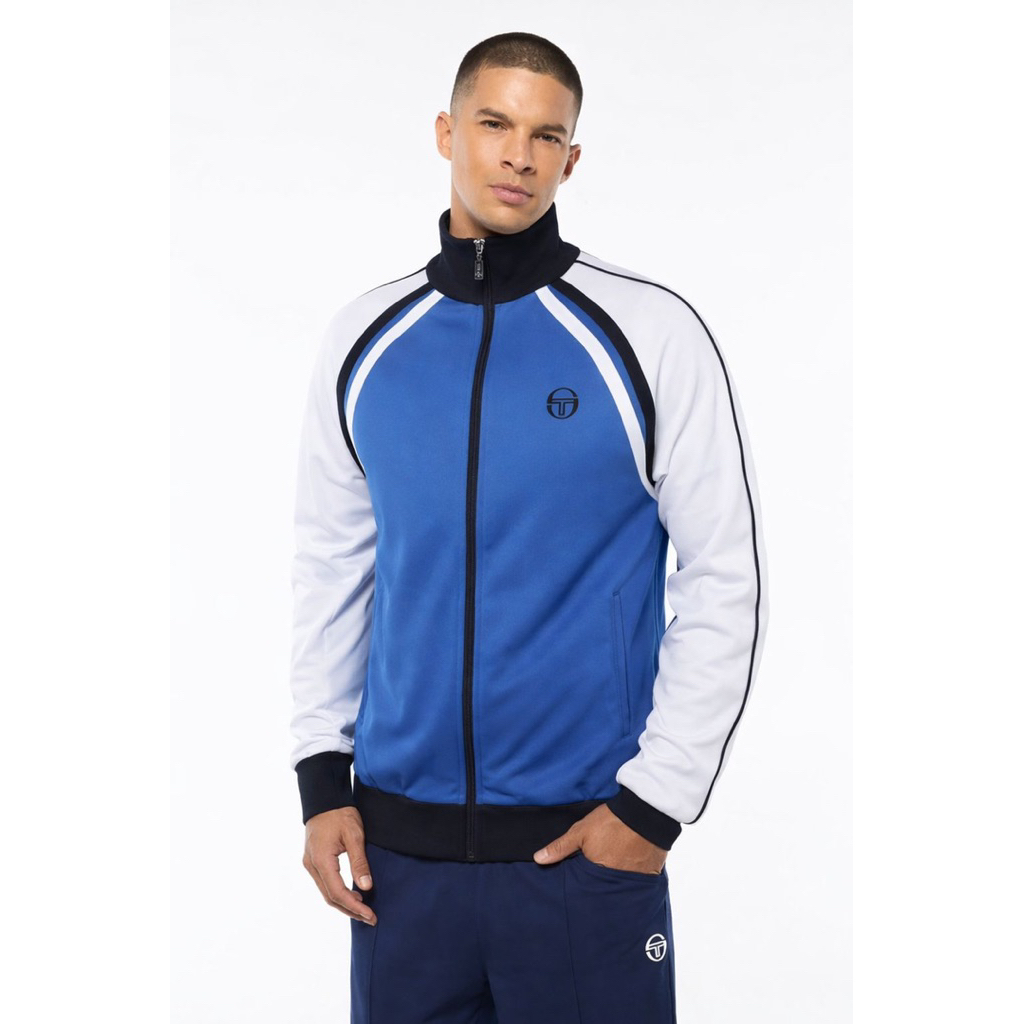 Sergio Tacchini Ghibli Tracktop Jacket In Blue / White / Black