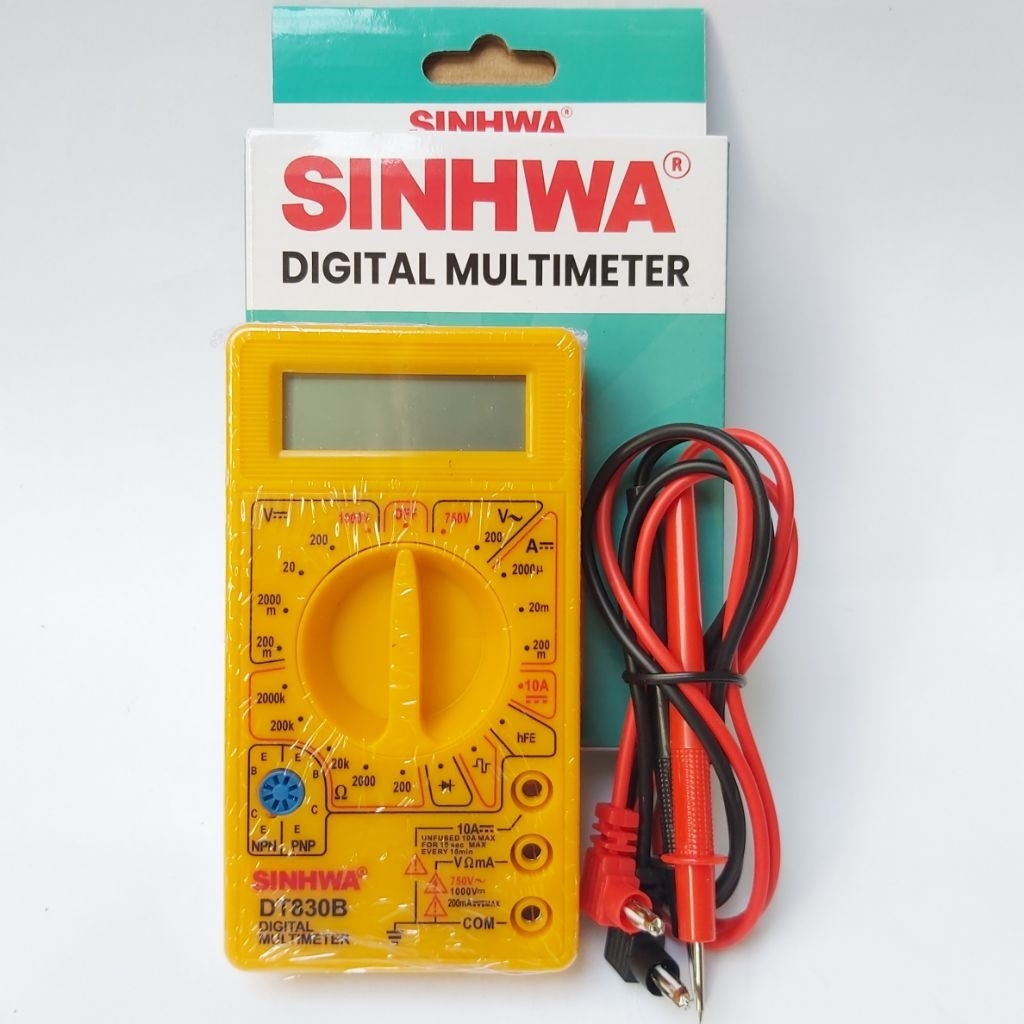 Digital Multimeter SINHWA DT830B Avometer Multitester Digital - Sudah Termasuk Baterai
