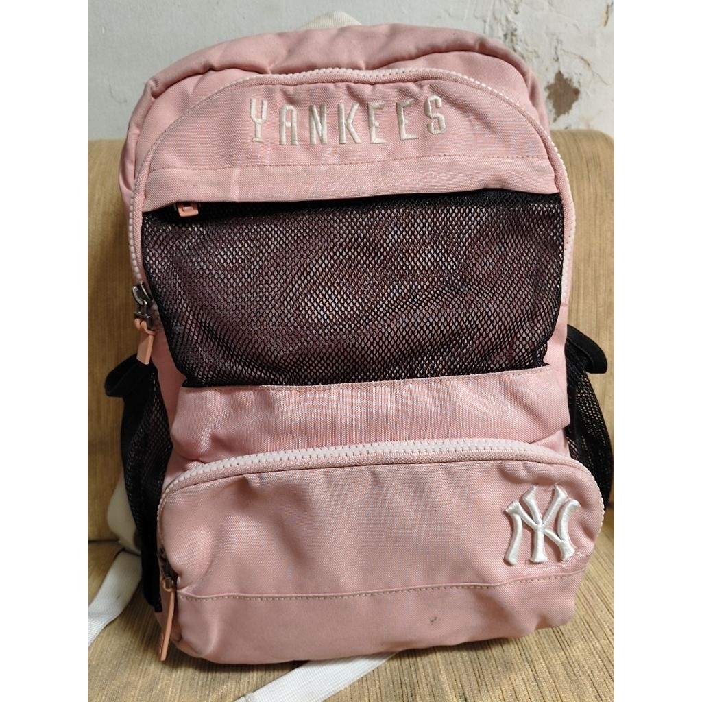 Tas Ransel Yankees MLB anak warna pink