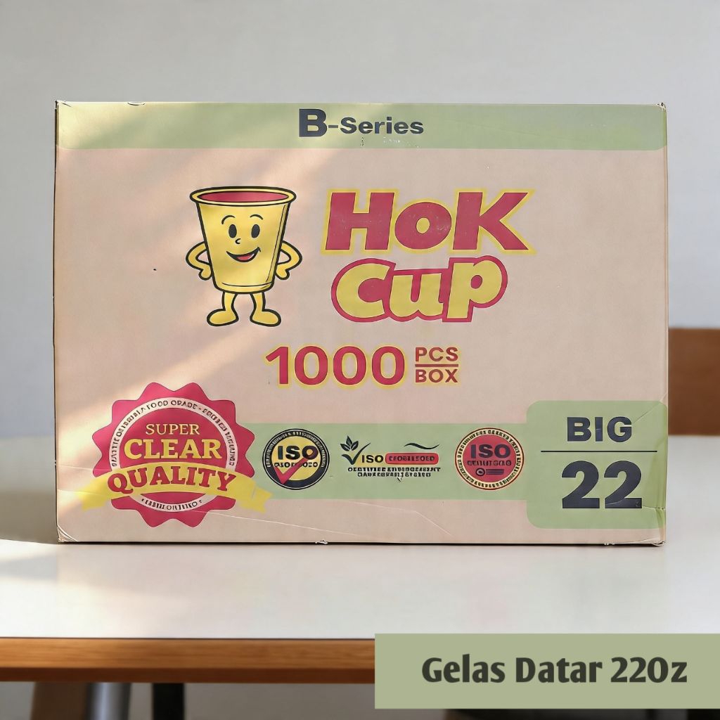 [1DUS/ 1000PCS] GELAS CUP 22oz DATAR- HOK