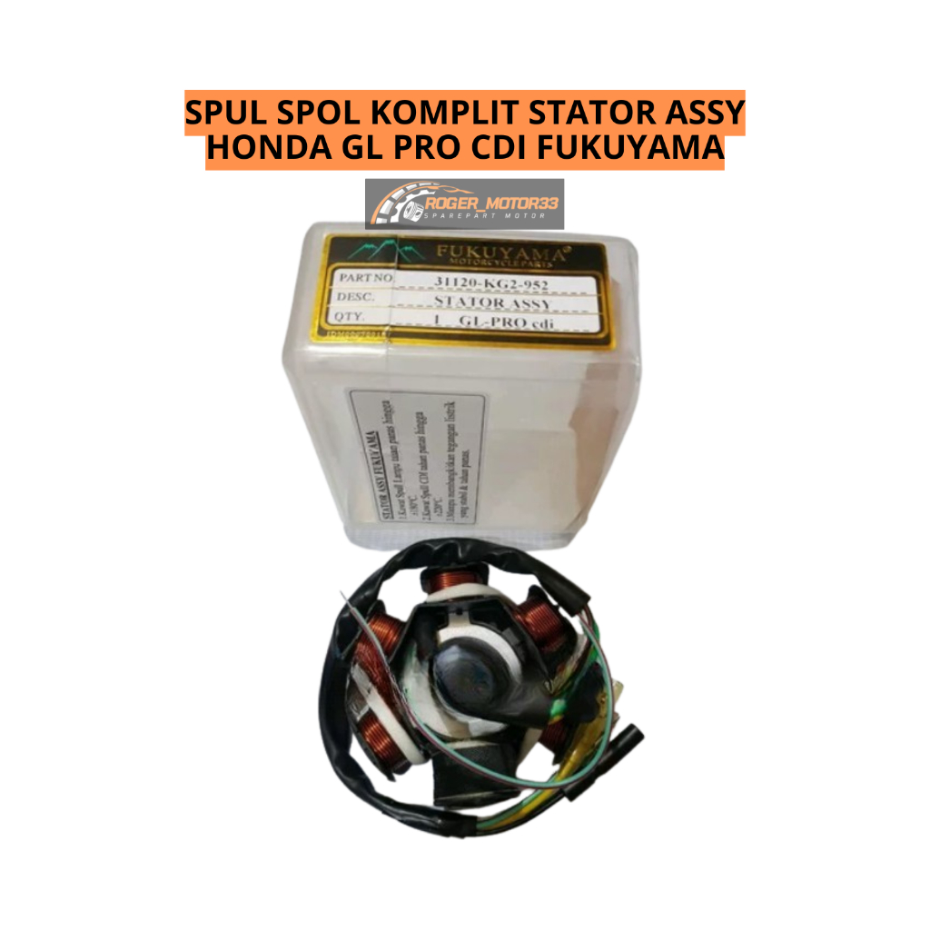 SPUL SPOL KOMPLIT STATOR ASSY HONDA GL PRO CDI FUKUYAMA