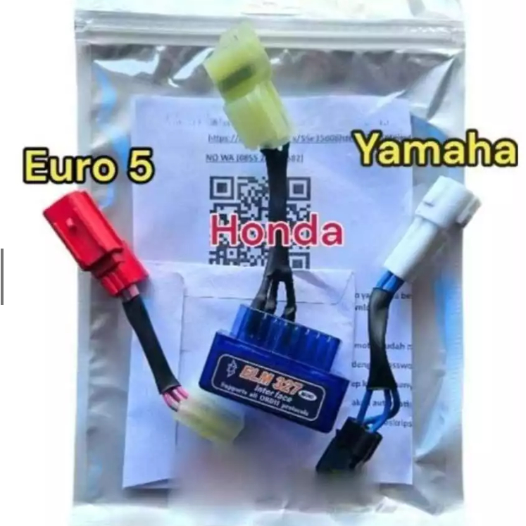 Alat Scanner ECU Motor Injeksi Compatible Dengan Motor Honda YAMAHA Euro 5 Support OBD2