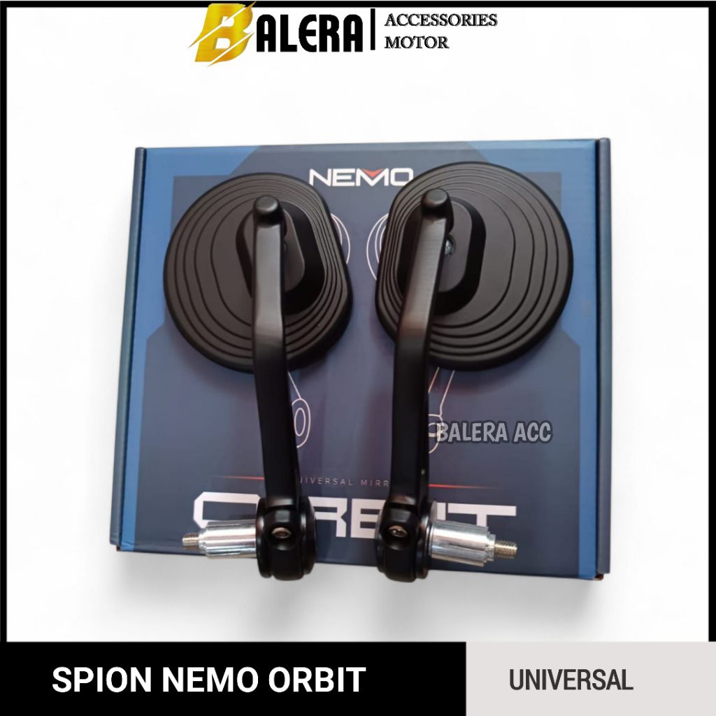 Spion Bulat Ulir  Jalu Bar End Universal Motor Stylo Scoopy Pcx Adv Fino Filano Dll