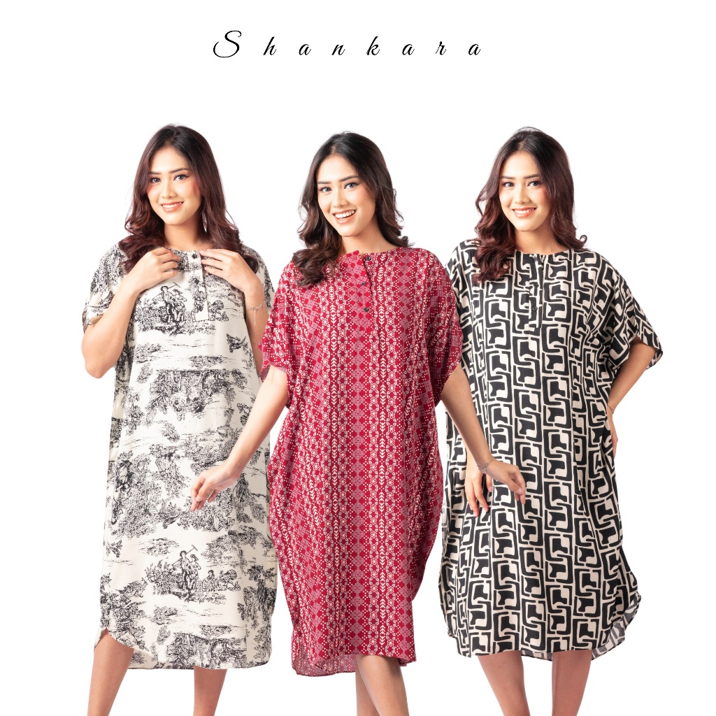 Daster Casandra Model Simple | Daster Wanita Rumahan Tampilan Rapi