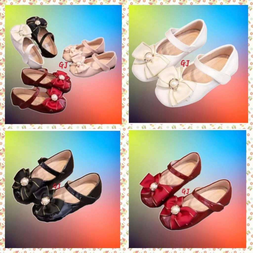 Sepatu anak perempuan flat shoes Sepatu balet anak umur 1 2 3 4 - 10 tahun / sepatu anak perempuan m