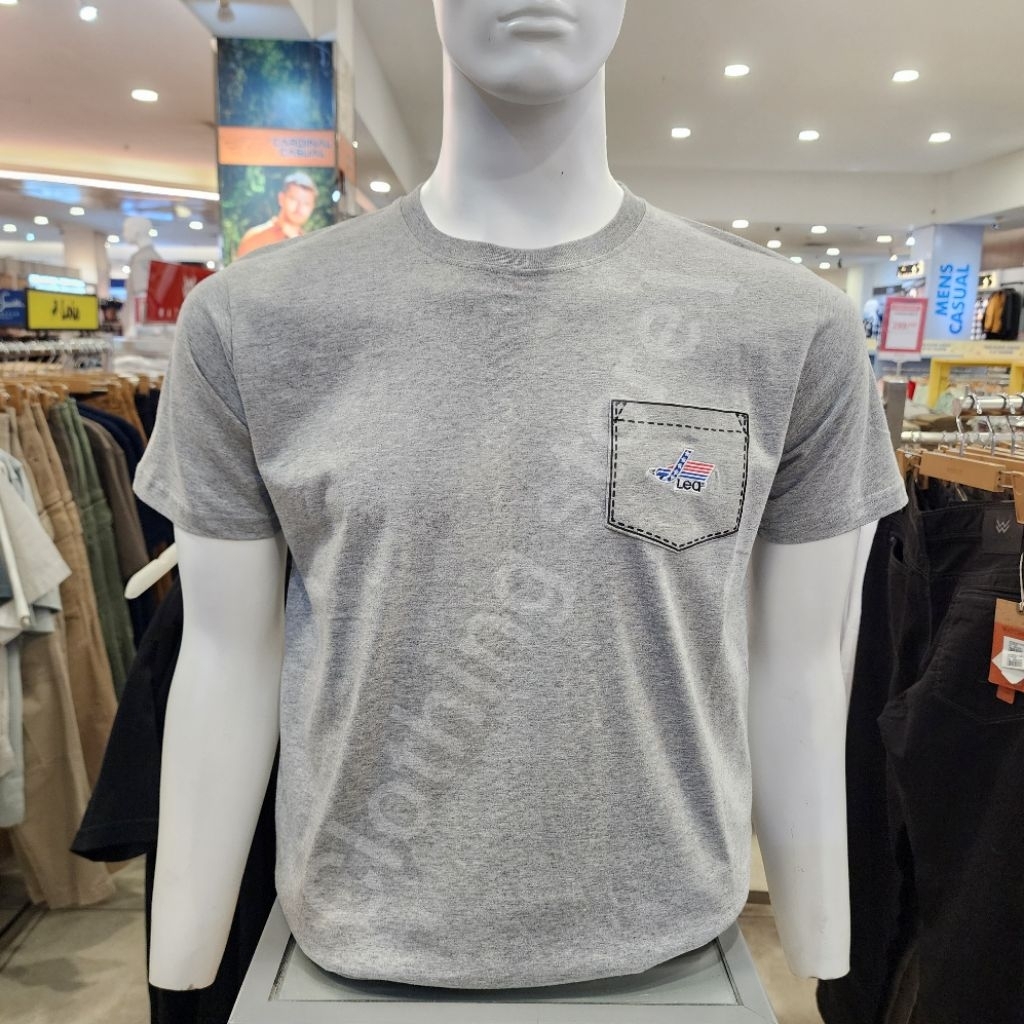 LEA ORIGINAL kaos pria lengan pendek abu 231.02.HW.81