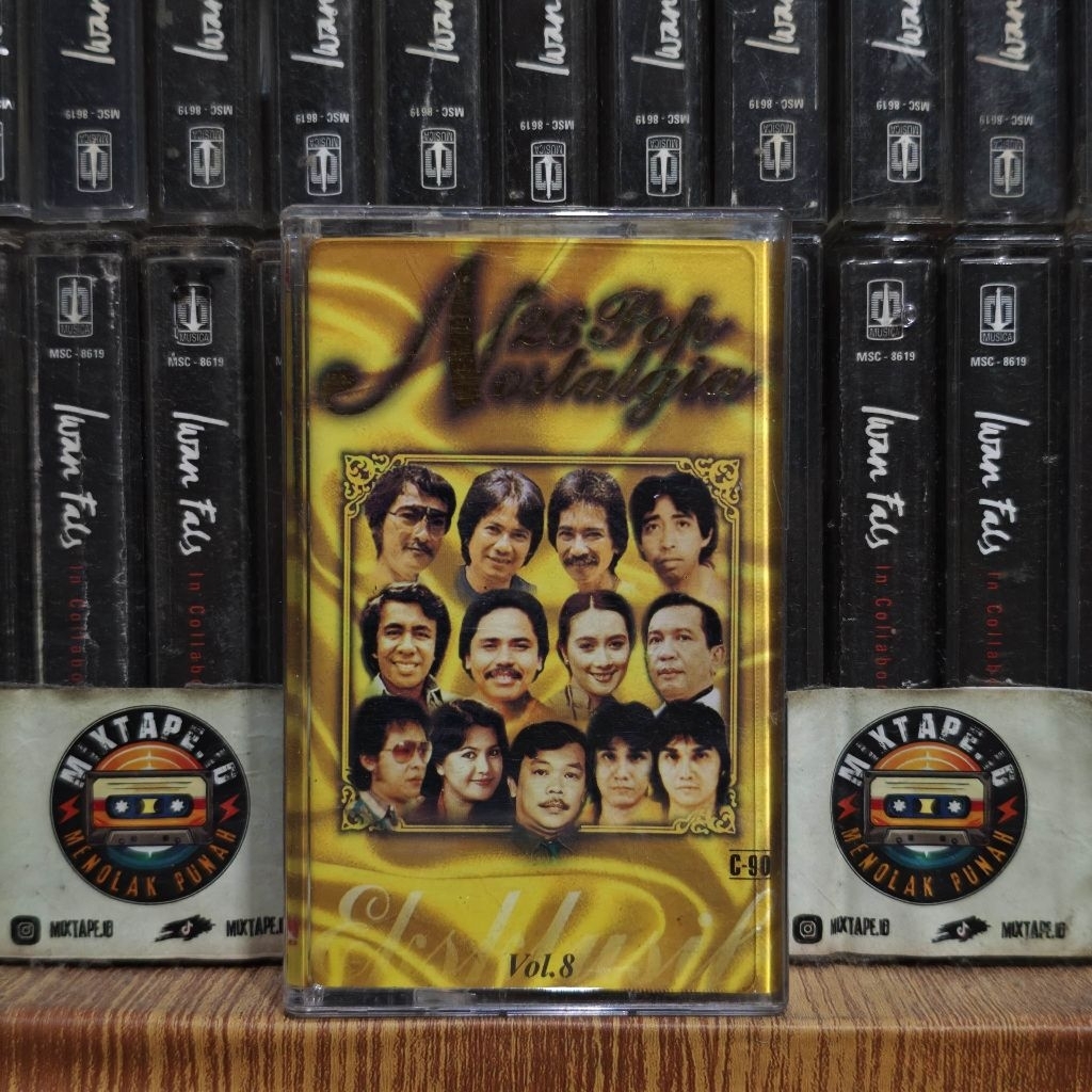 Kaset - 26 Pop Nostalgia Eksklusif Vol 8 - Kompilasi Indonesia - Radio Tape - Kaset Pita - Radio - P