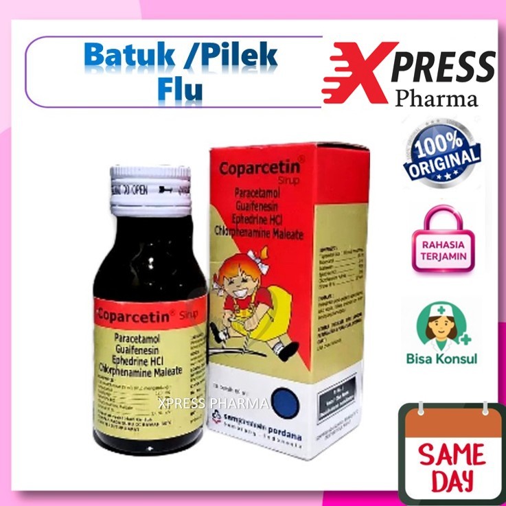 XPRESS ! Coparcetin Kid SIRUP 60 ml Flu Batuk Pilek Kids Syrup Coparcetine Koparcetin Koparcetine Co