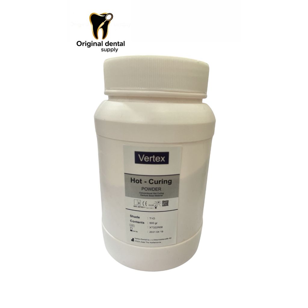 VERTEX HOT CURING / POWDER Heat Cure Vertex Basic / Powder HC Vertex Original 500 gr / bubuk Vertex 
