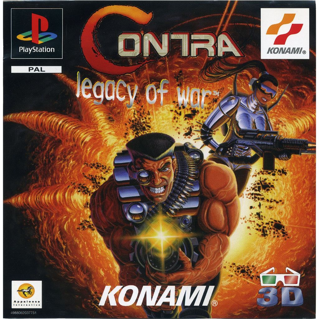 KASET CD GAME PS1: CONTRA
