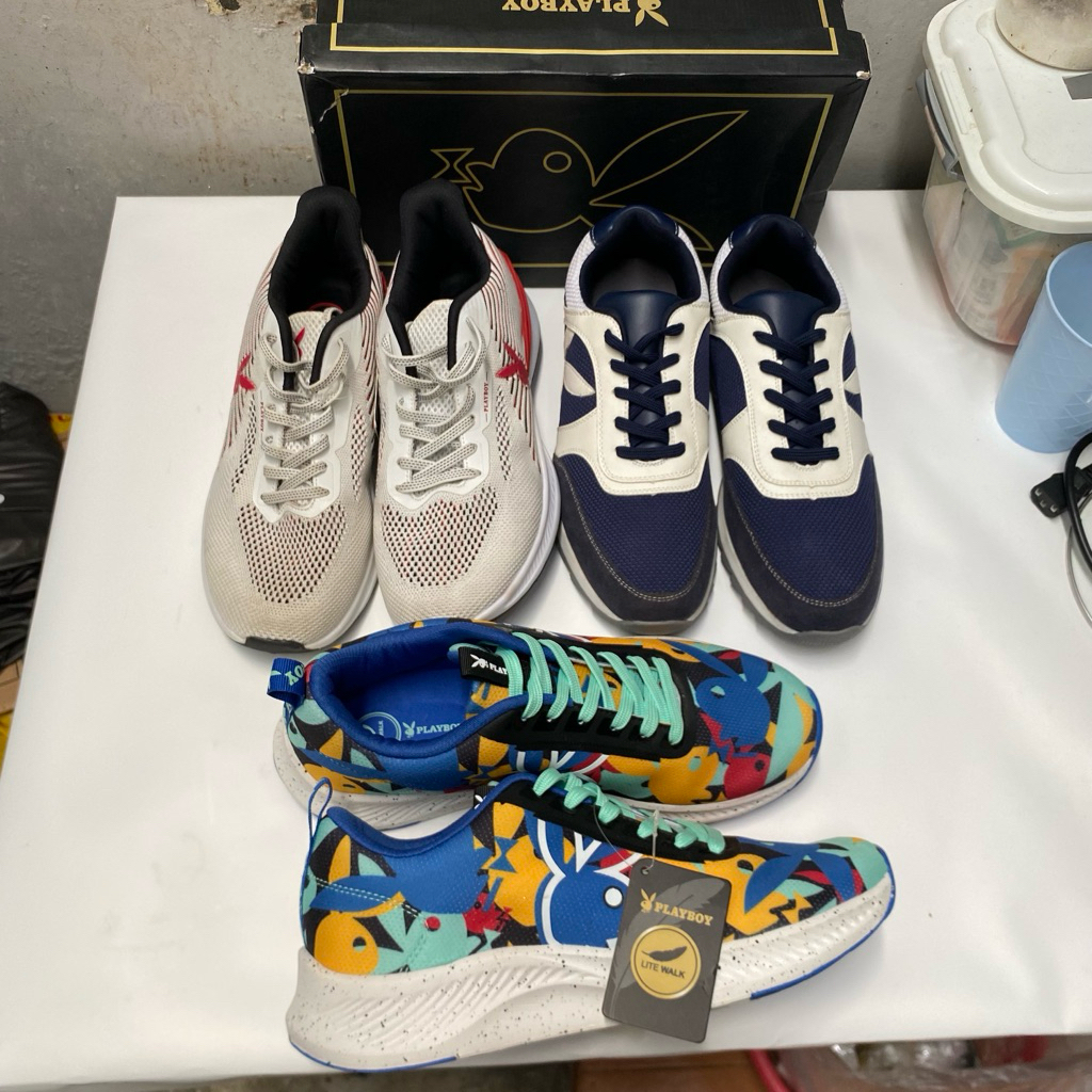 Playboy sepatu Pria sneakers pria playboy original