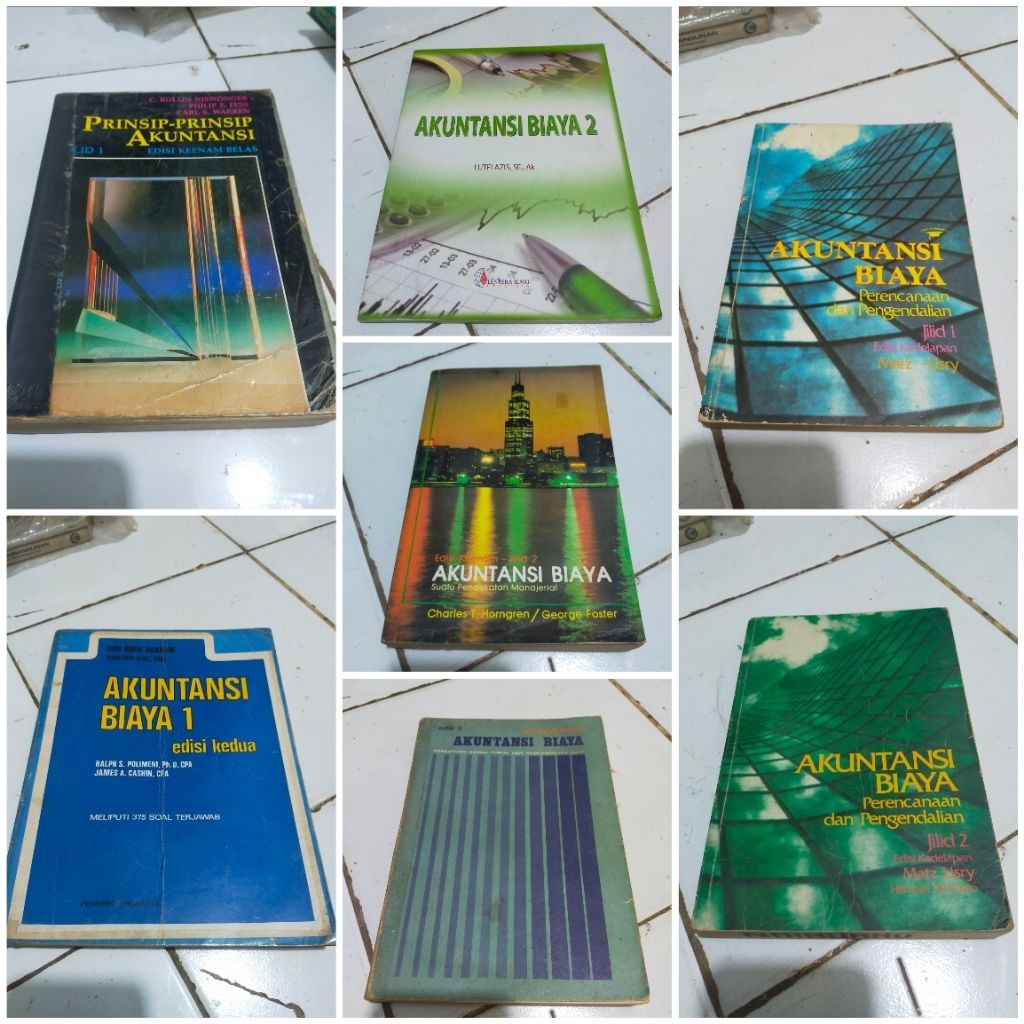 PRINSIP PRINSIP AKUNTANSI EDISI KEENAM BELAS/ AKUNTANSI BIAYA perencanaan dan pengendalian edisi kee
