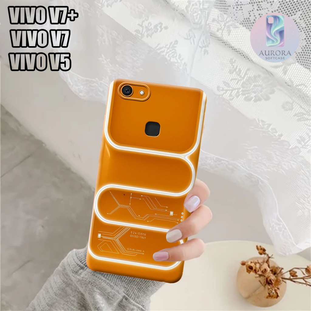Case Hp Vivo V7 Plus Vivo V7 Vivo v5 Plus - Softcase - Motif Robot - K022 - Silikon TPU - Case Karet