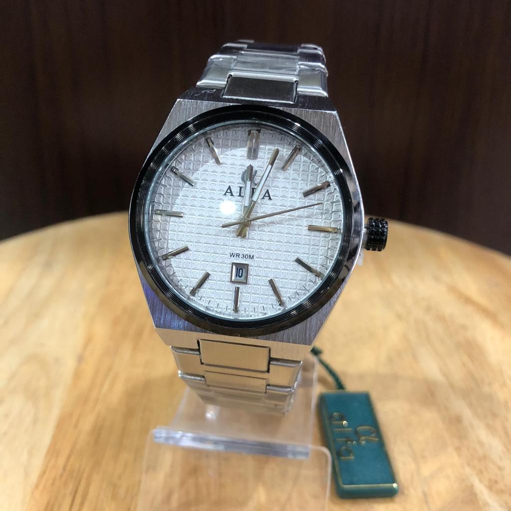 Jam Tangan Pria ALFA Rantai Besi Original