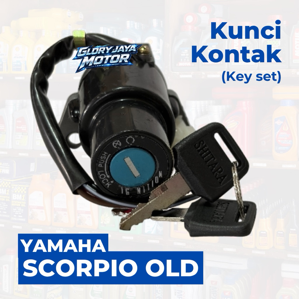 KUNCI KONTAK KEY SET MOTOR YAMAHA SCORPIO Z / SCORPIO OLD