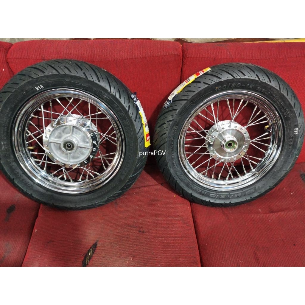 velg jari jari ring 12 fullset tromol jari jari ban velg custom
