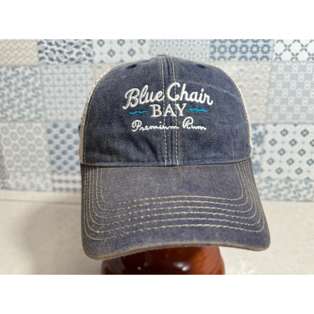 Topi Second Brand Branded Trucker Denim Blue Chain Bay Kenny Chesney By Legacy Original Full Tag