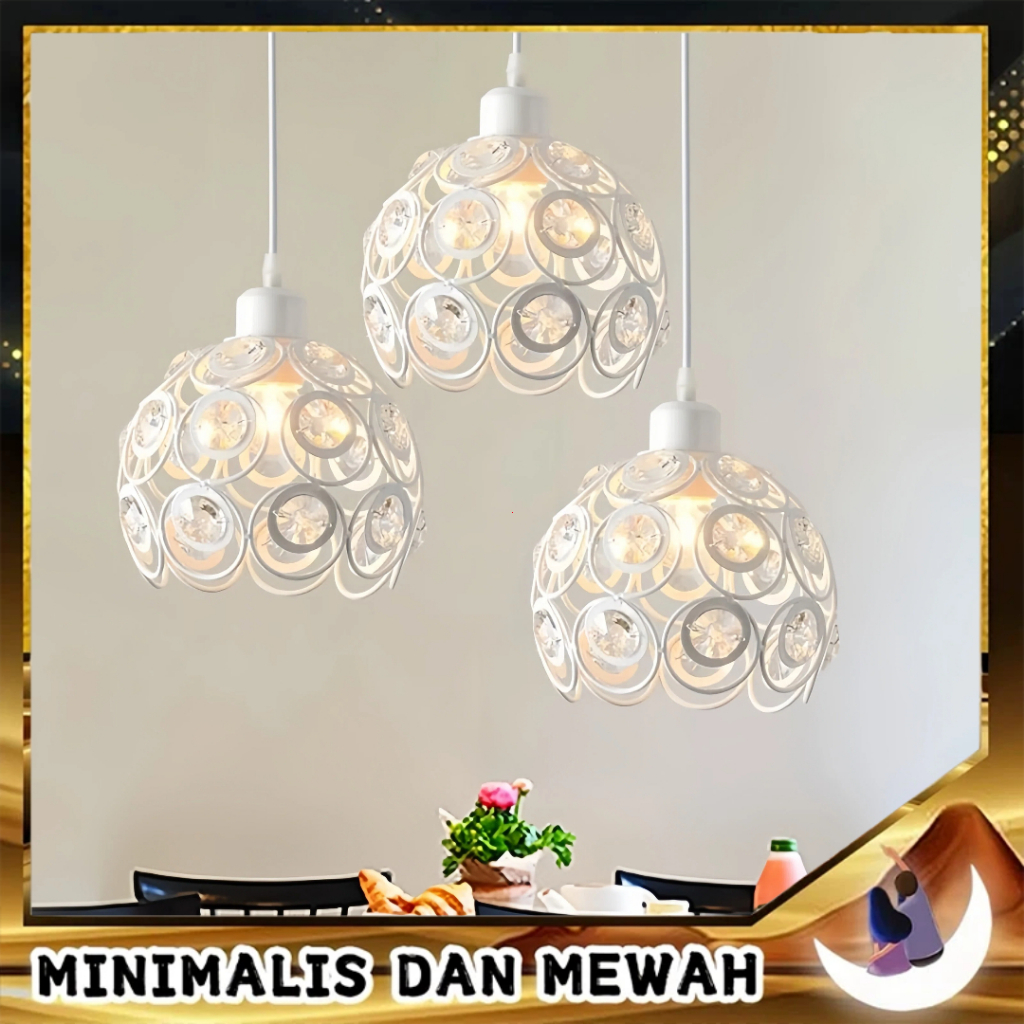 Lampu Gantung Kristal Lampu Teras Minimalis Depan Rumah Lampu Plafon Hias Ruang Tamu Kamar Tidur