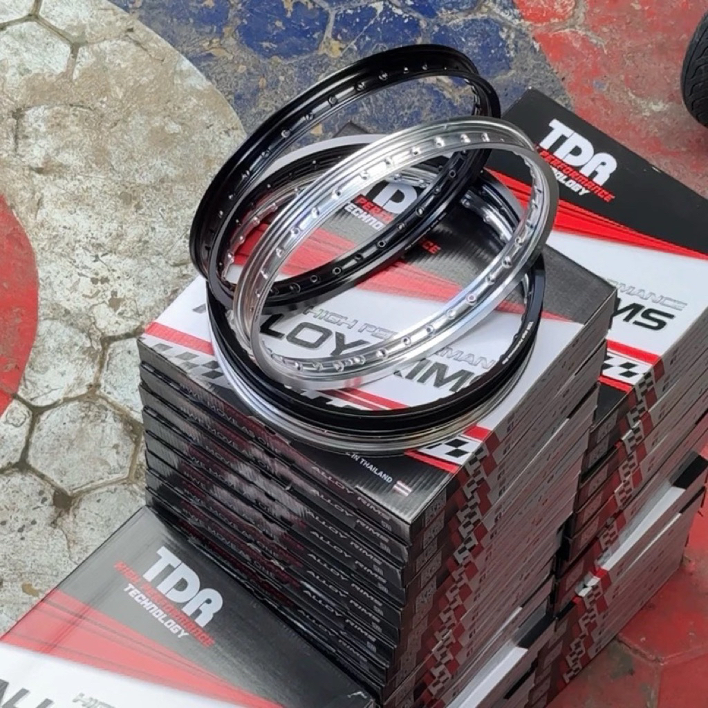 tdr velg wx ring 18 warna hitam  & silver lebar 160 185
