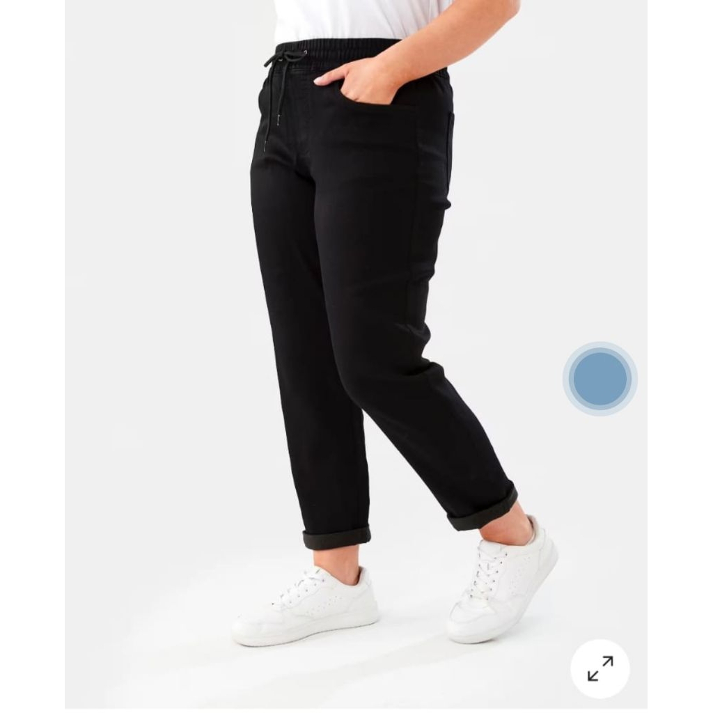 Celana Jogger cewe Anko denim midress