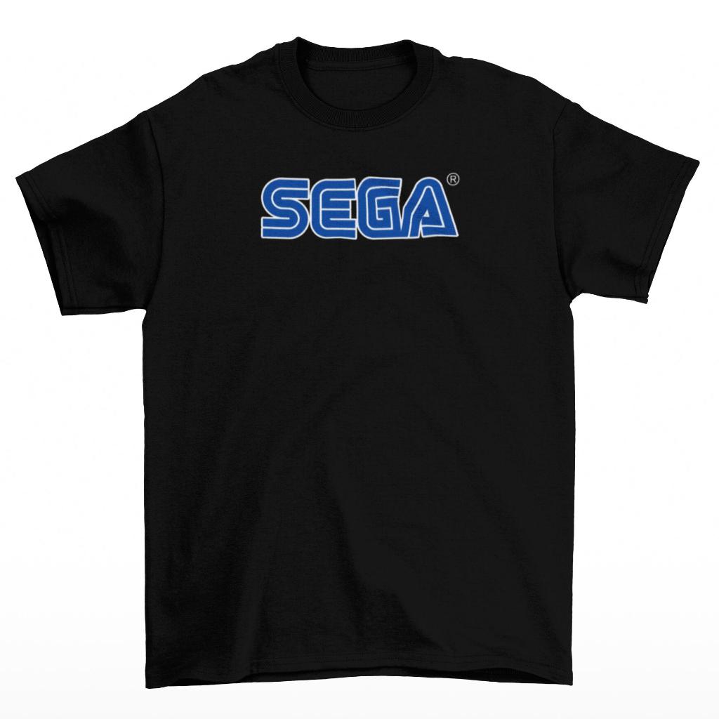 Tomoinc T-Shirt Kaos Game SEGA - Logo Black
