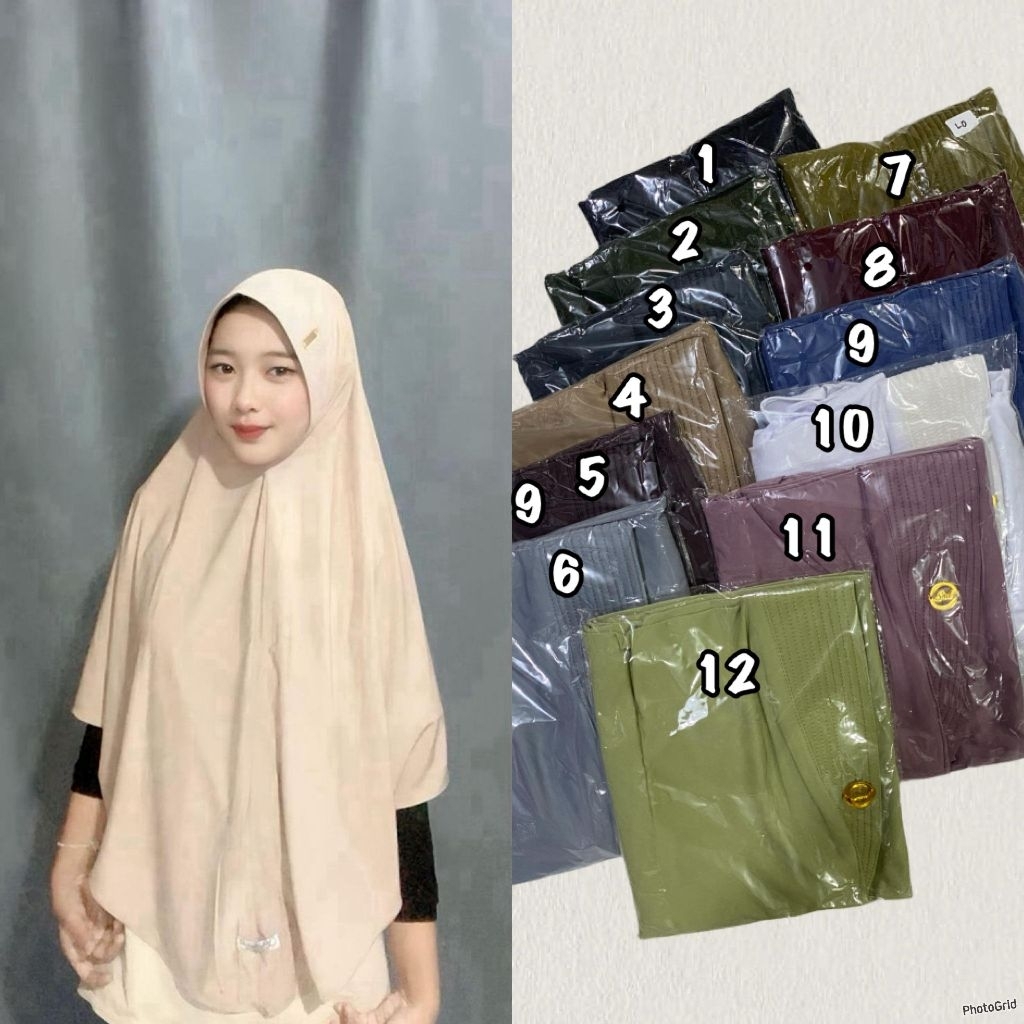 Hijab instan pengajian/instan terbaru/ instan jersey adem/ hijab jumbo/ hijab daily/ bergo pet