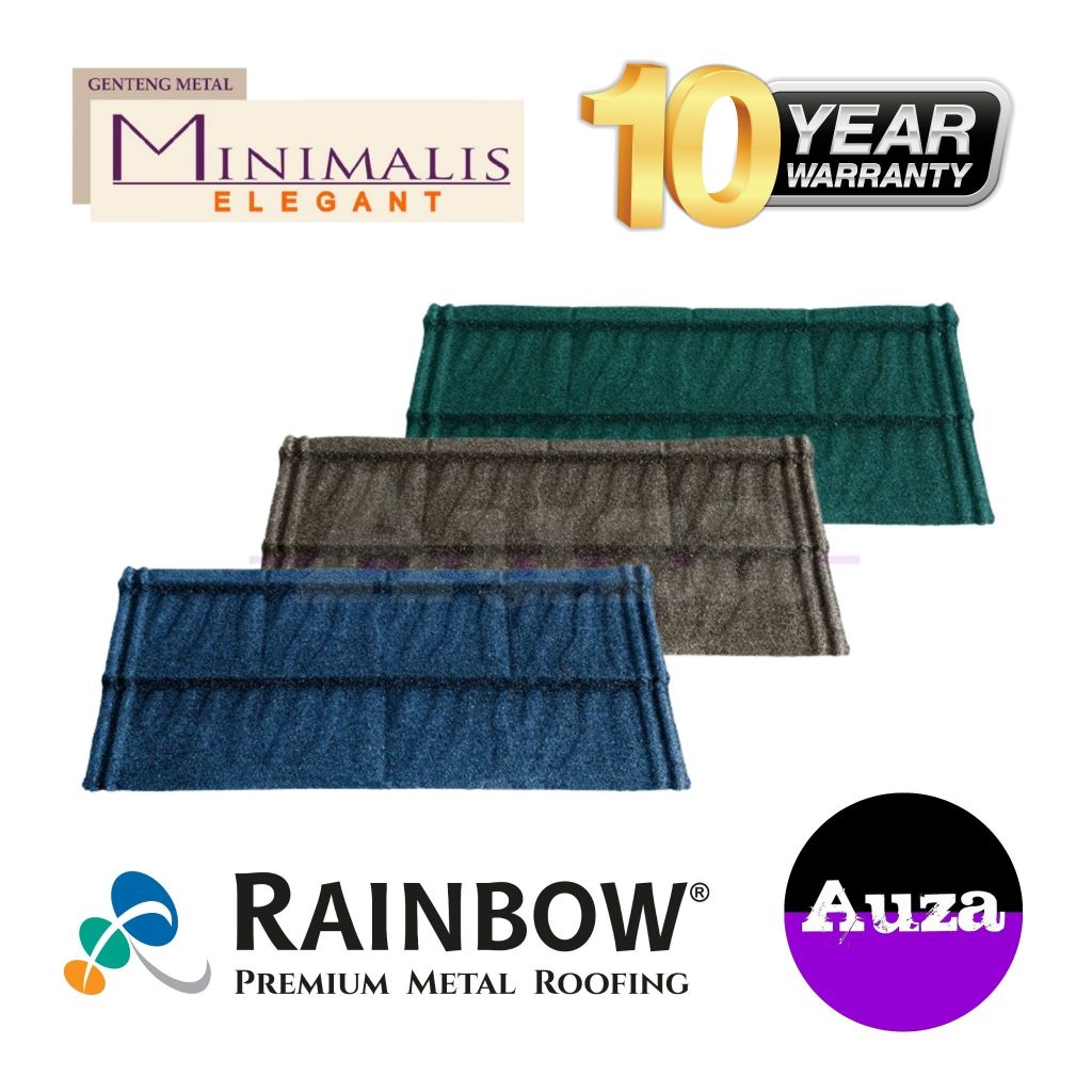 Genteng Metal Pasir Premium 1x4 | Minimalis Elegant Stone-Coated Metal Roofing | Garansi 10 Tahun