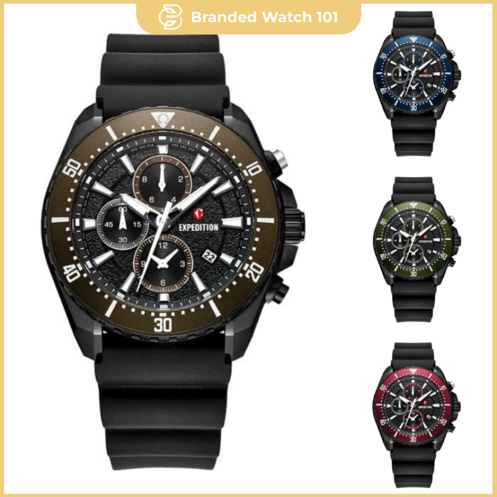 ORIGINAL Jam Tangan Pria Expedition Exp 6869 / Exp6869 / E 6869 / E6869 / 6869 Garansi Resmi 1 Tahun