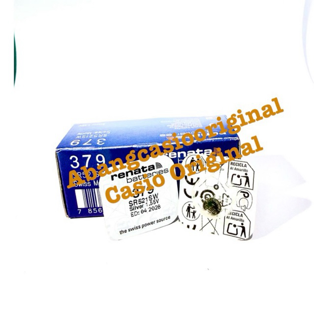 Harga per-Box isi 10 BATERAI RENATA SR521SW / RENATA 379 RENATA 521 RENATA SR521 RENATA 521SW ORIGIN