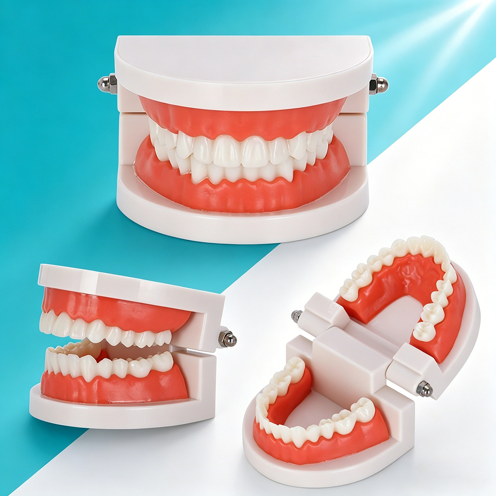 Model gigi dental model study edukasi dokter gigi phantom studi rahang gigi typodont gusi karet alat