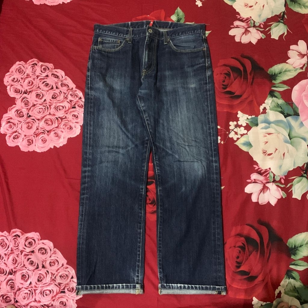 uniqlo jeans blue indigo