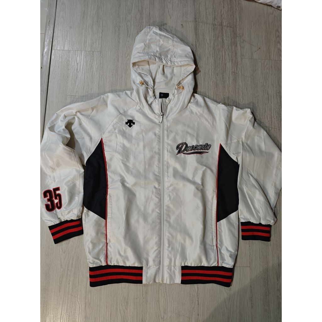 Jaket Descente Vintage Old School Outdoor Windbreaker Bomber Jacket Waterproof Hangout Motoran Sport