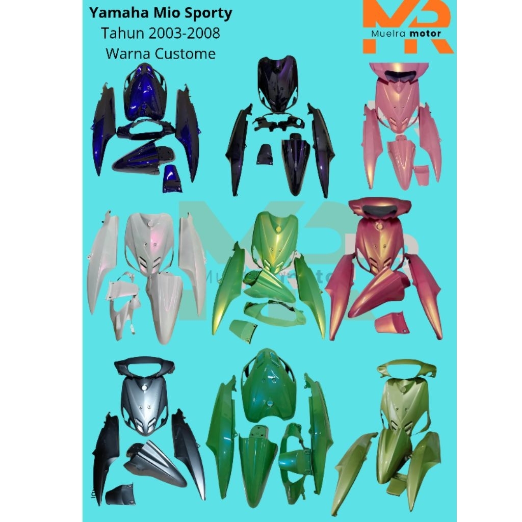Cover Body Motor Yamaha Mio Sporty Tahun 2003-2008 Warna Custome