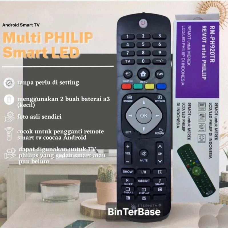 Remote remot TV Philip Multi all type LCD LED Non Smart TV 4K 5000 Series KW Pengganti Original Pabr