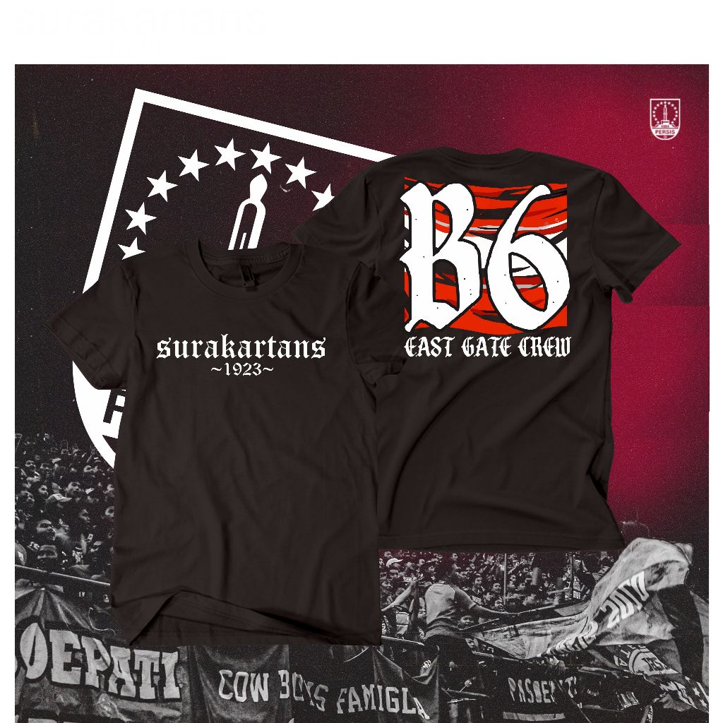 kaos unisex SURAKARTANS B6 persissambernyawakaos distrokaos suporter