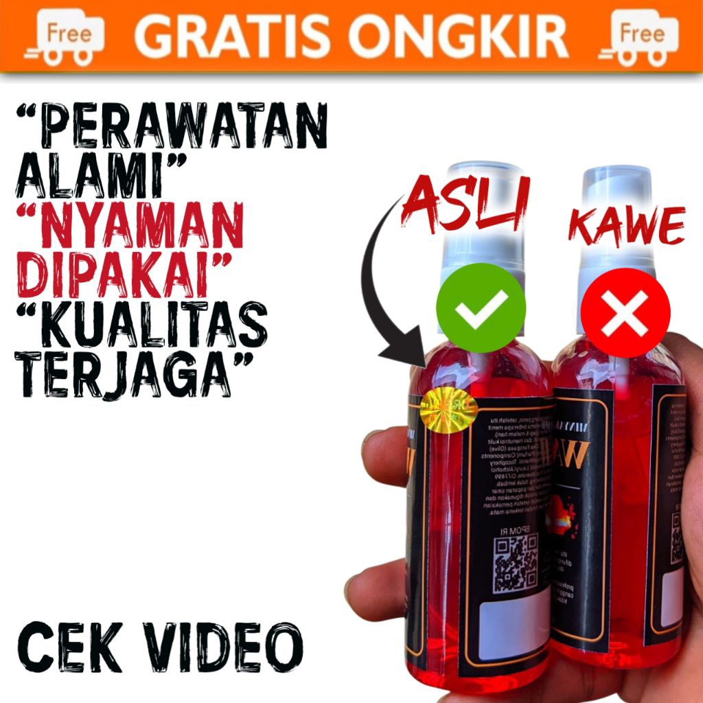 Minyak Pijat Herbal Khusus Pria Wamena Original Isi 60mili