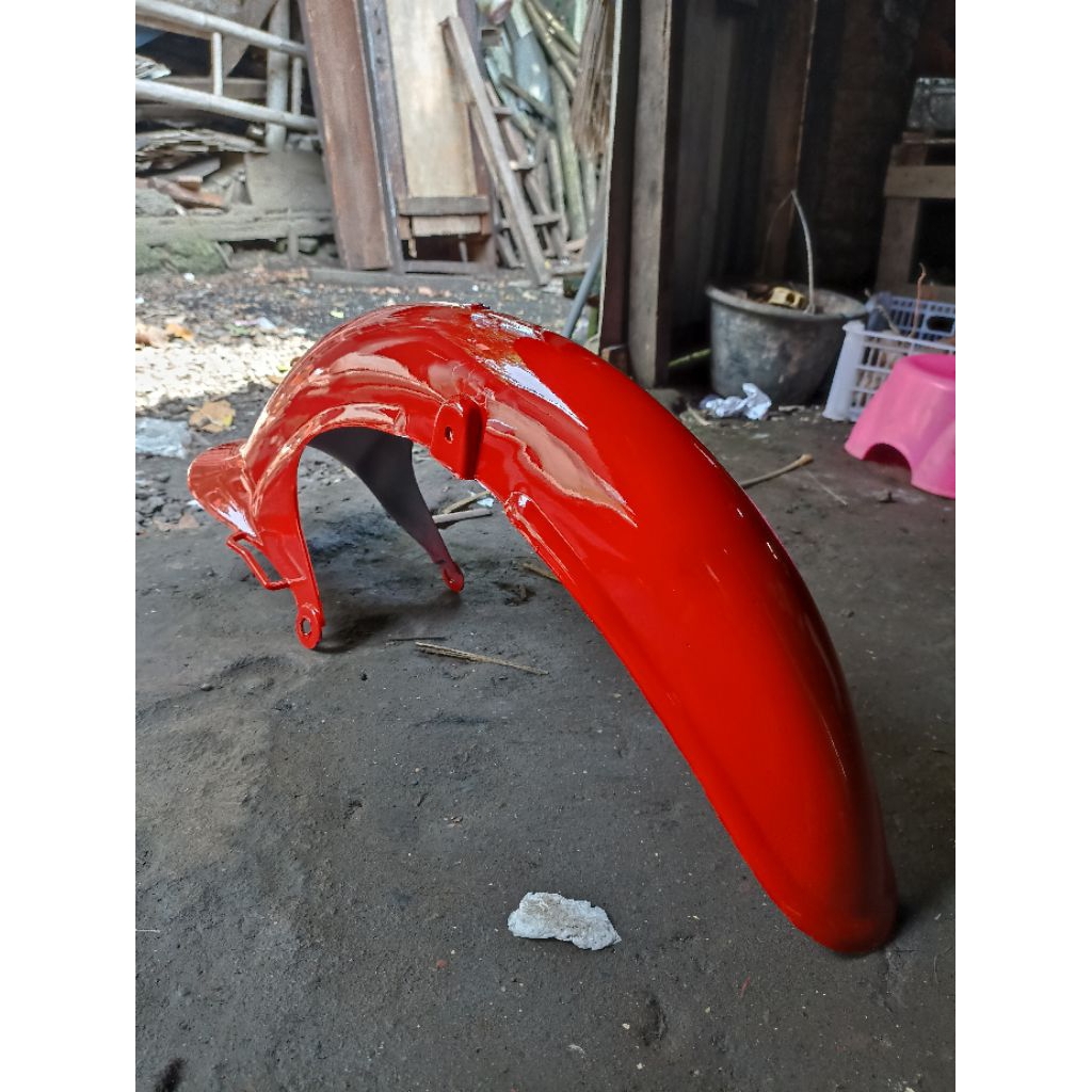 Spakbor slebor depan honda c70 selebor bagian depan c70 merah marun