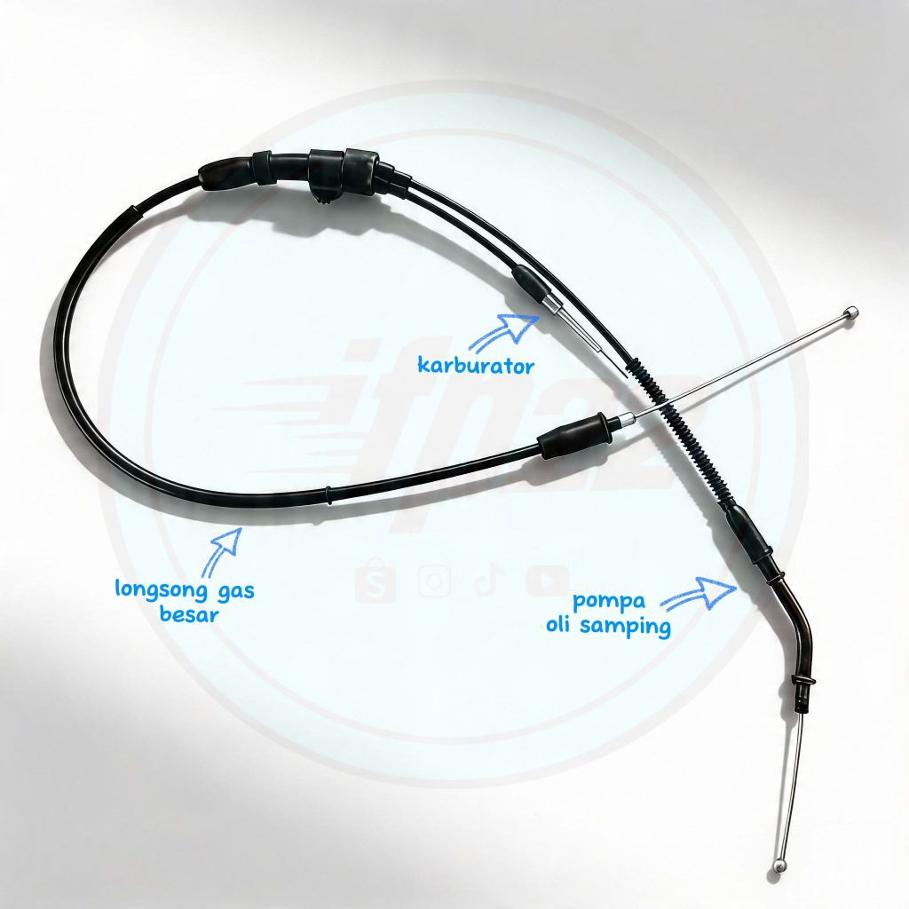 Kabel Gas Spontan RX King 2 Cabang