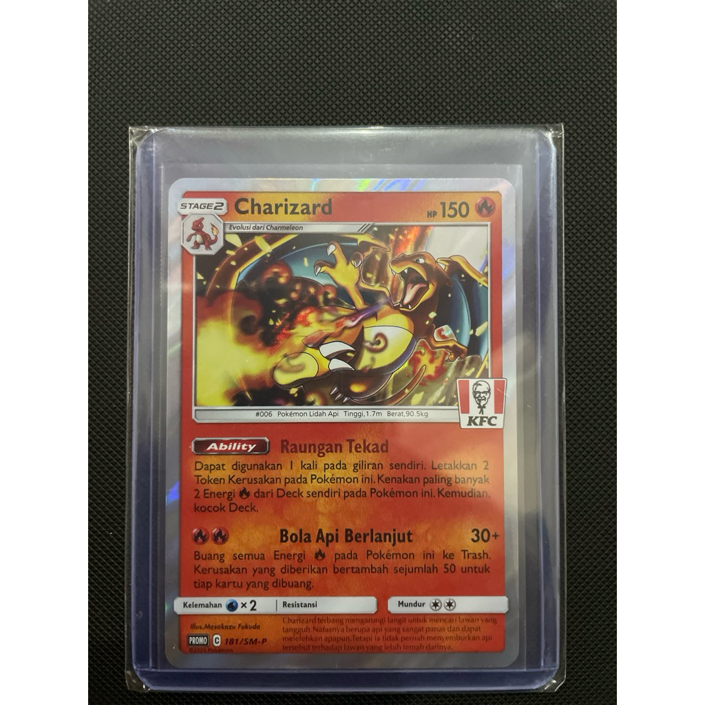 Kartu Pokemon Charizard Promo KFC Indonesia 181/SM-P (ID)
