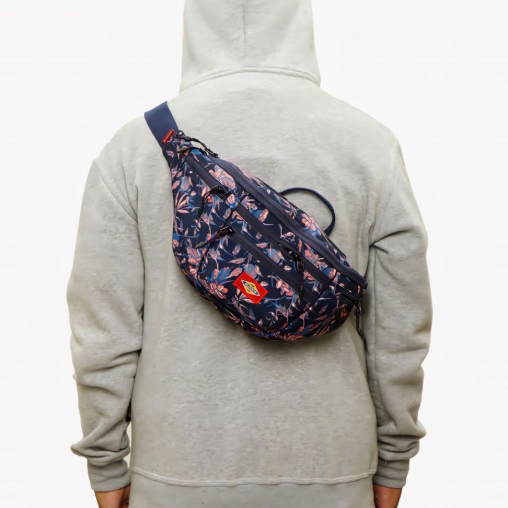 WAISTBAG TAS SELEMPANG BLOODS ROUGE FLOWERS ORIGINAL.