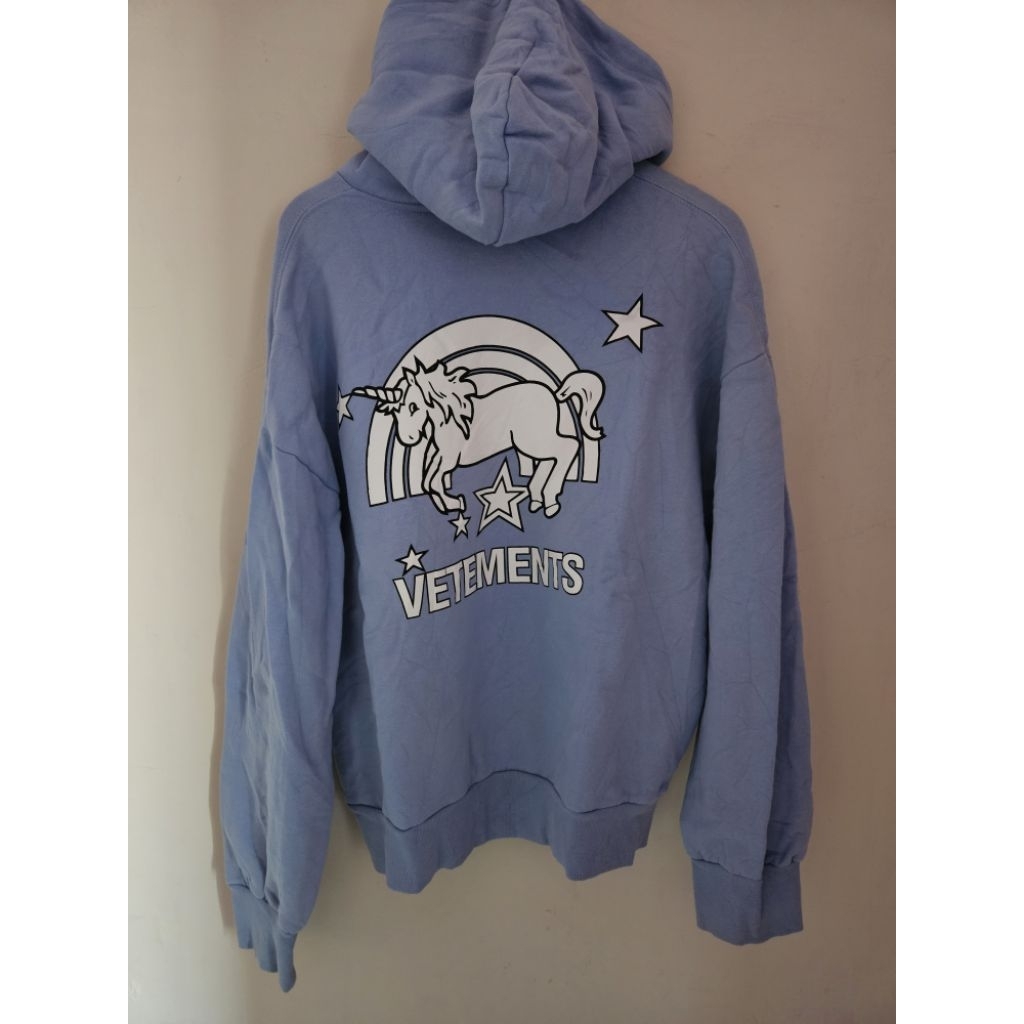 HOODIE VETEMENTS BIRU SECOND ORIGINAL