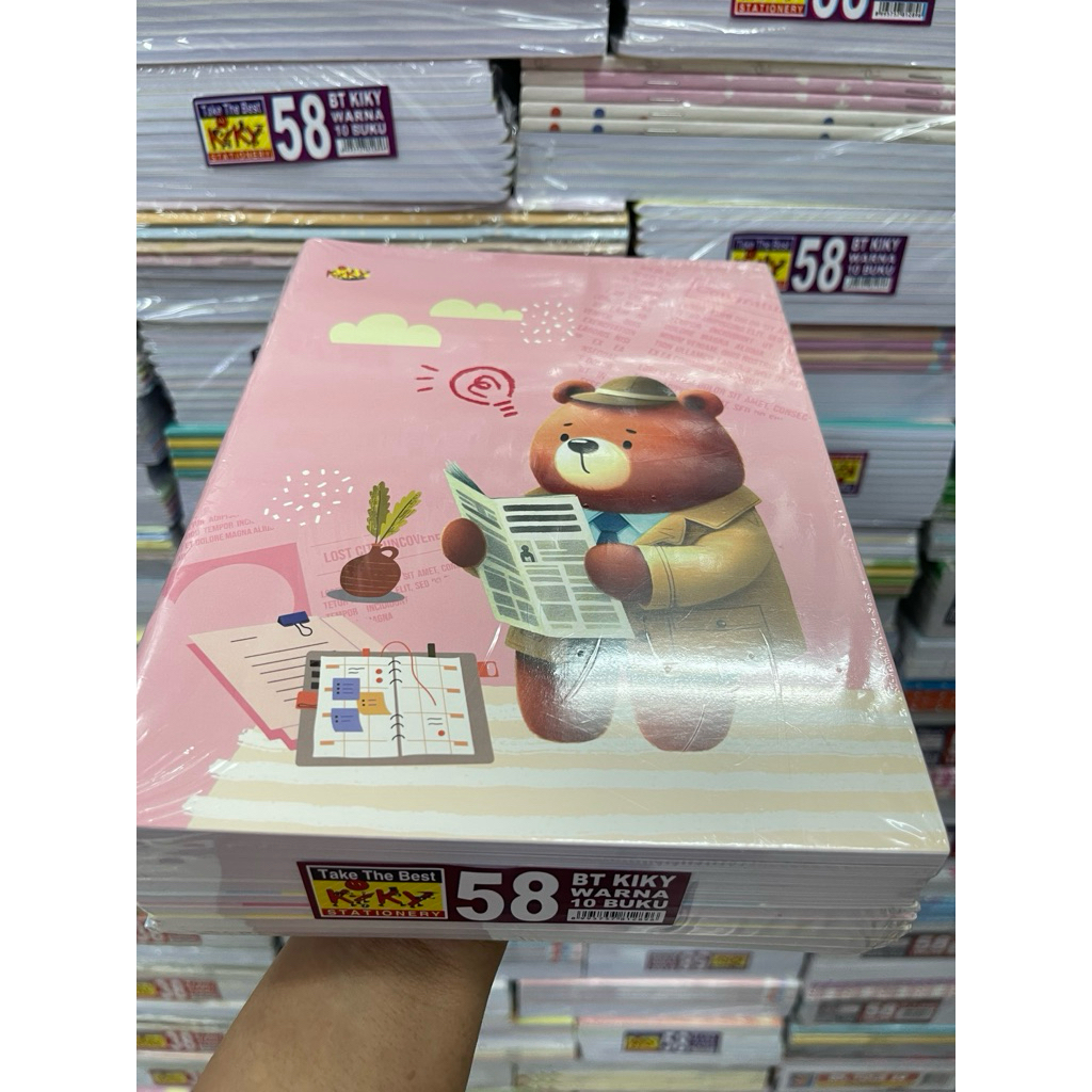 Kiky 58 buku tulis berwarna